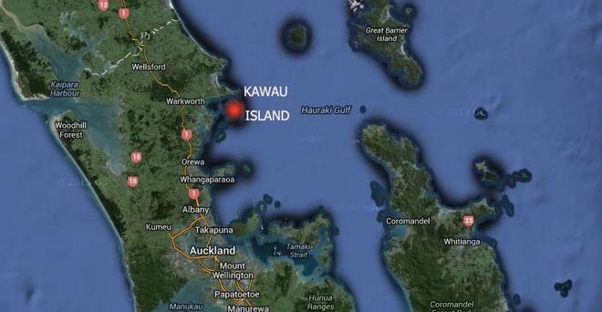 Kawau Island location ©  SW